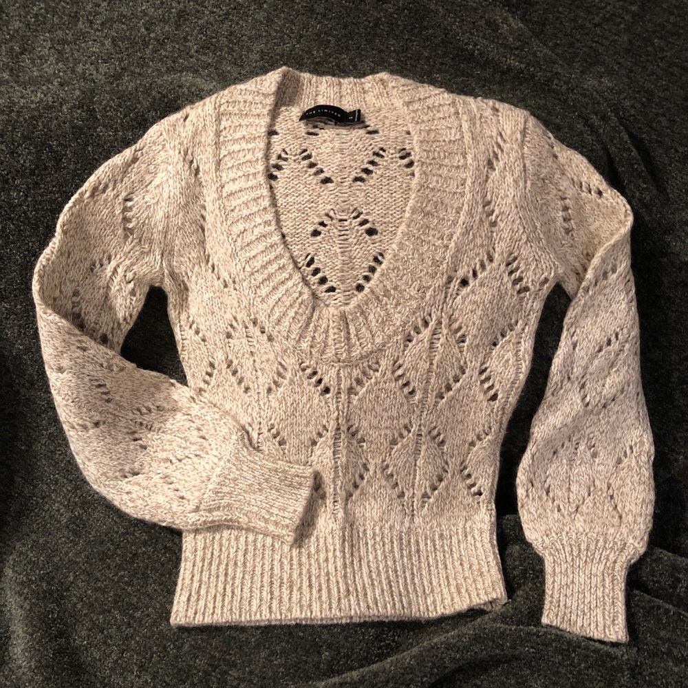 THE LIMITED Open Knit V-Neck Sweater
